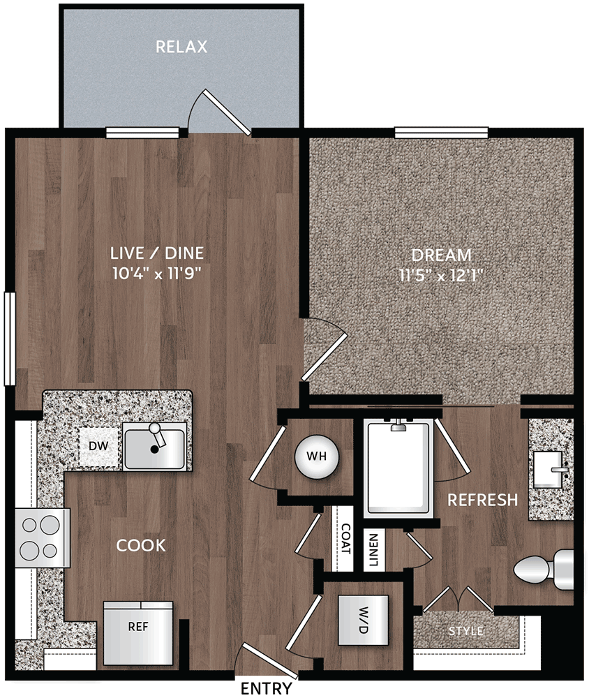 E1 floorplan